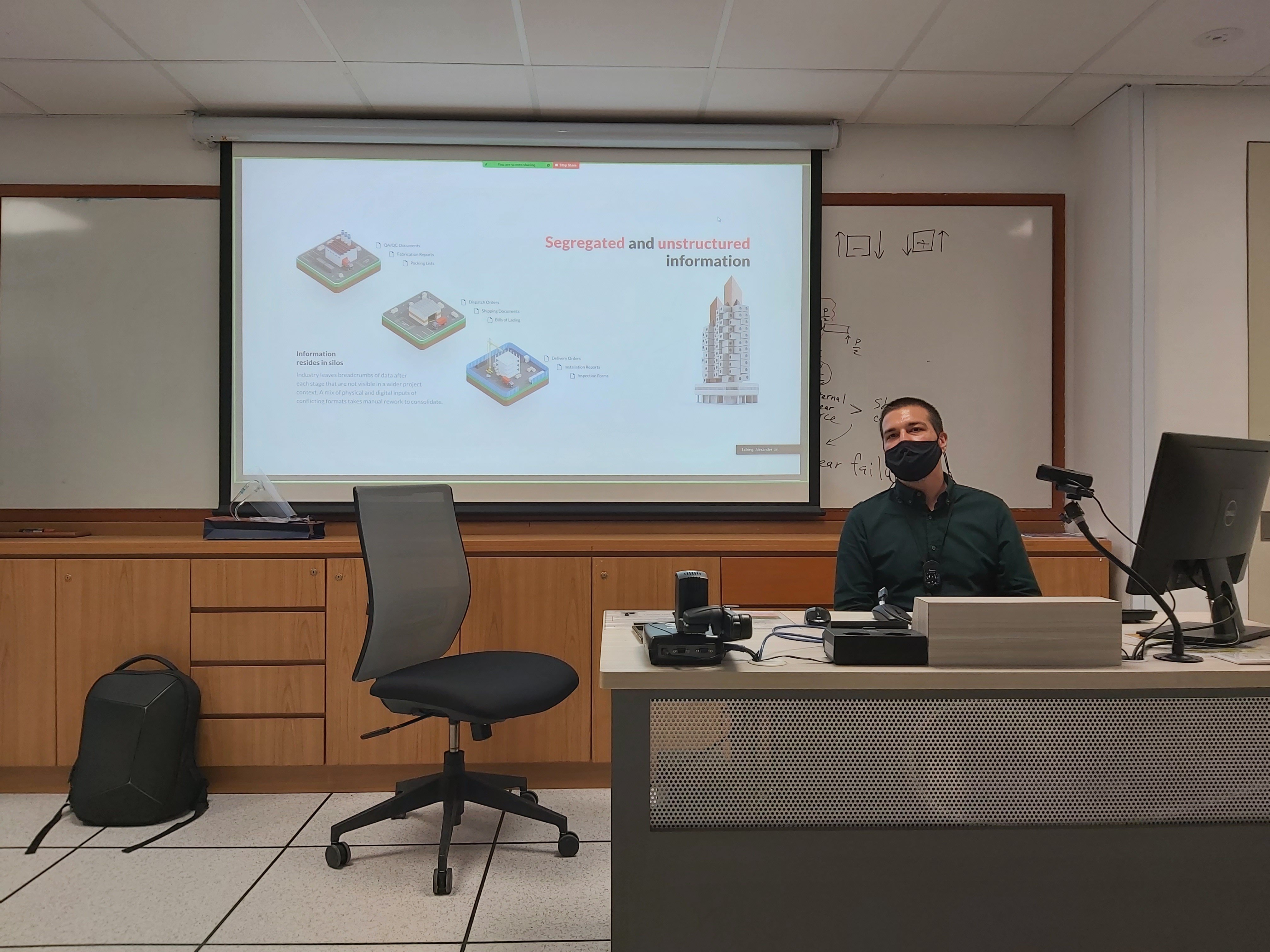 Milos Presenting Geometrid at NUS SDE